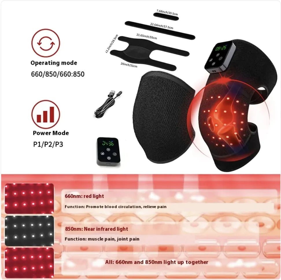 Infrared Knee Pain Relief Massager with Red Light Therapy - GNS Beauty & Personal Care