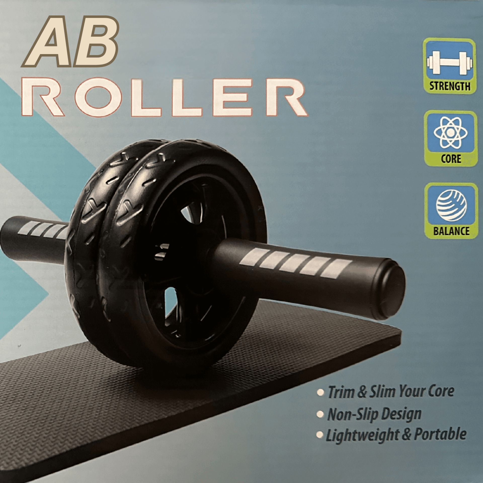 JupiterGear Ab Roller Wheel with Kneeling Pad – Core Strength Training for Home & Travel - GNS Beauty & Personal Care