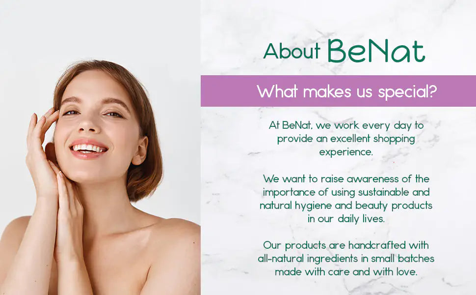 BeNat Jade Facial Roller - Skincare Massage for Radiant Skin