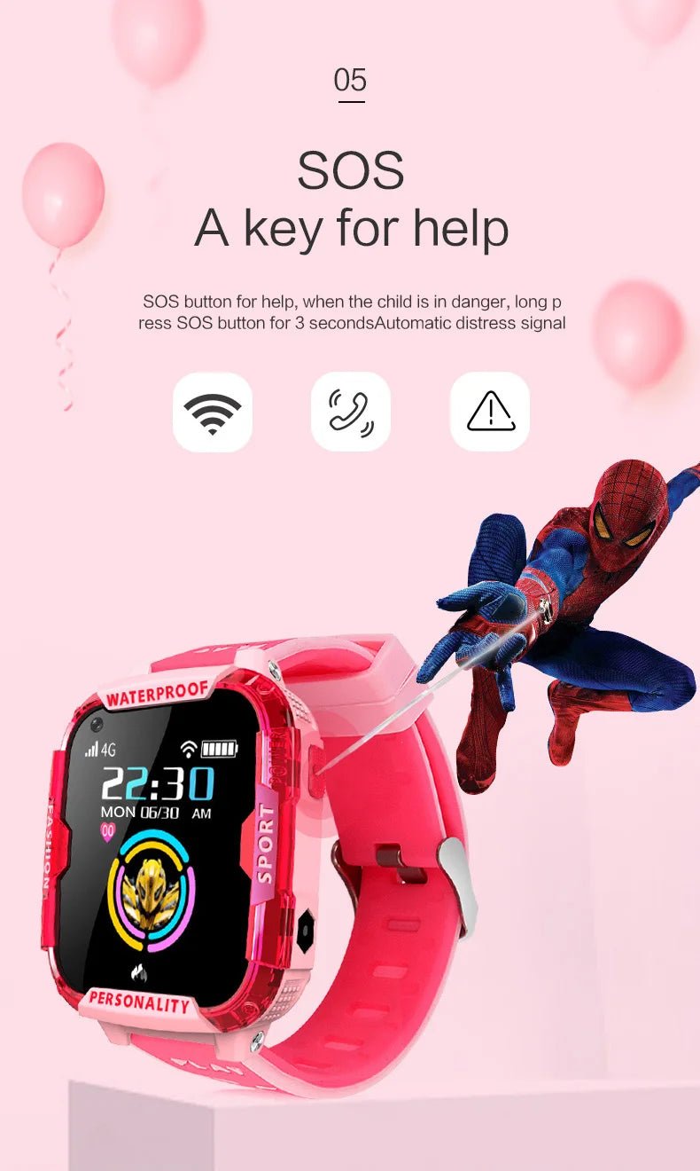 Kids SmartWatch 4G with GPS Tracker, Touch Screen & Camera - GNS Beauty & Personal Care