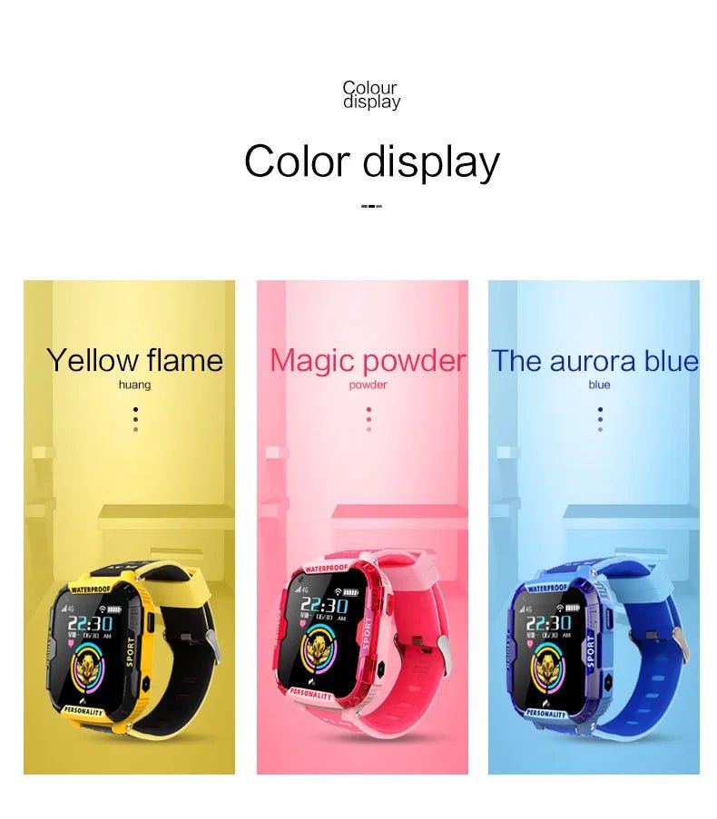 Kids SmartWatch 4G with GPS Tracker, Touch Screen & Camera - GNS Beauty & Personal Care