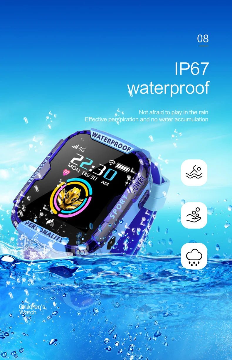 Kids SmartWatch 4G with GPS Tracker, Touch Screen & Camera - GNS Beauty & Personal Care