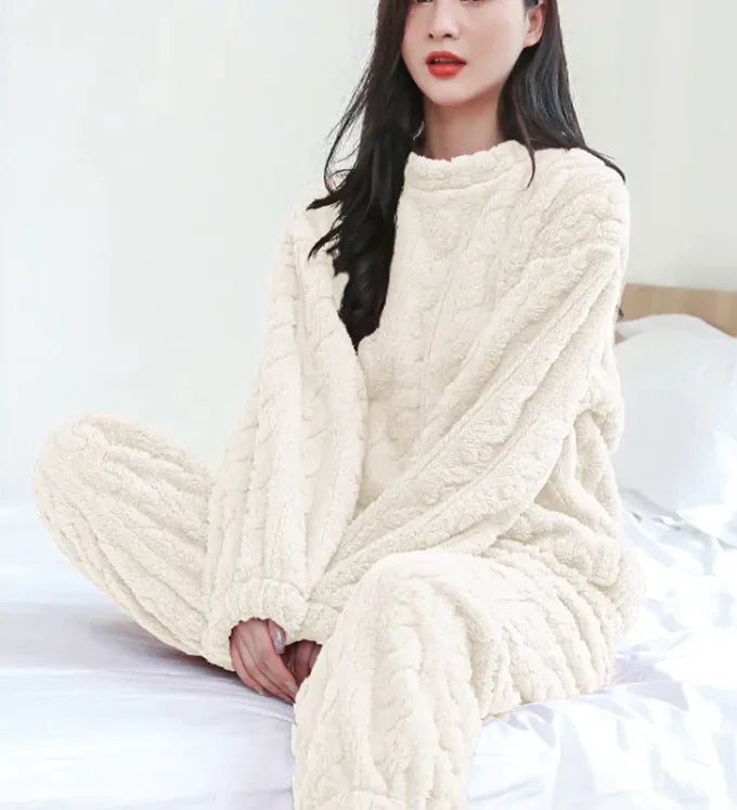 Cozy Winter Pajamas Sets - Coral Velvet Homewear for Comfort & Style