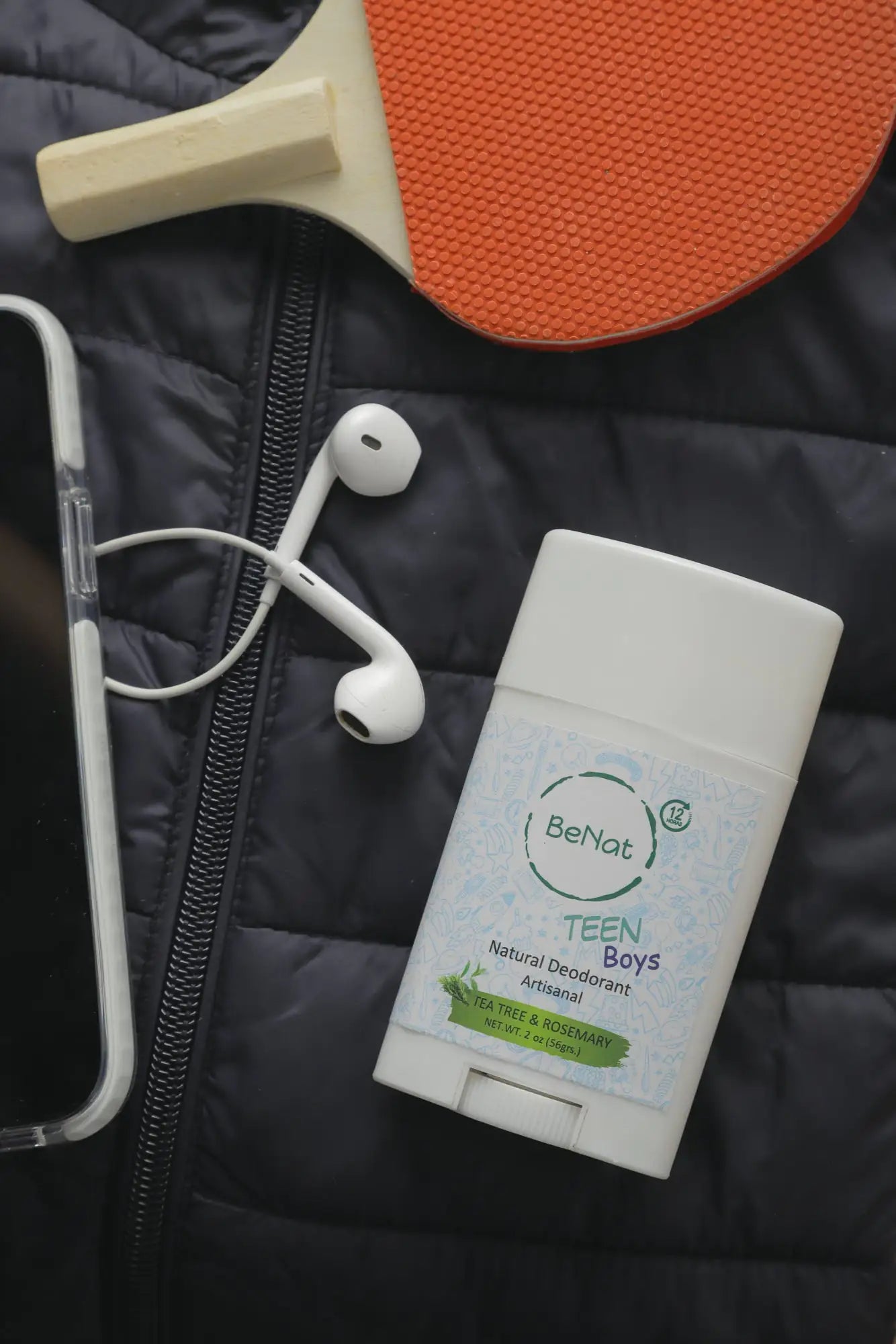 BeNat All-Natural Deodorant for Kids & Teens - Gentle & Aluminum-Free