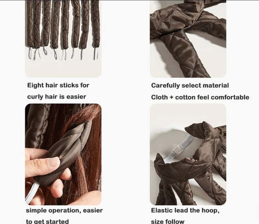 Lazy Hairband Octopus Curling Iron – Heatless Styling for Effortless Elegance - GNS Beauty & Personal Care