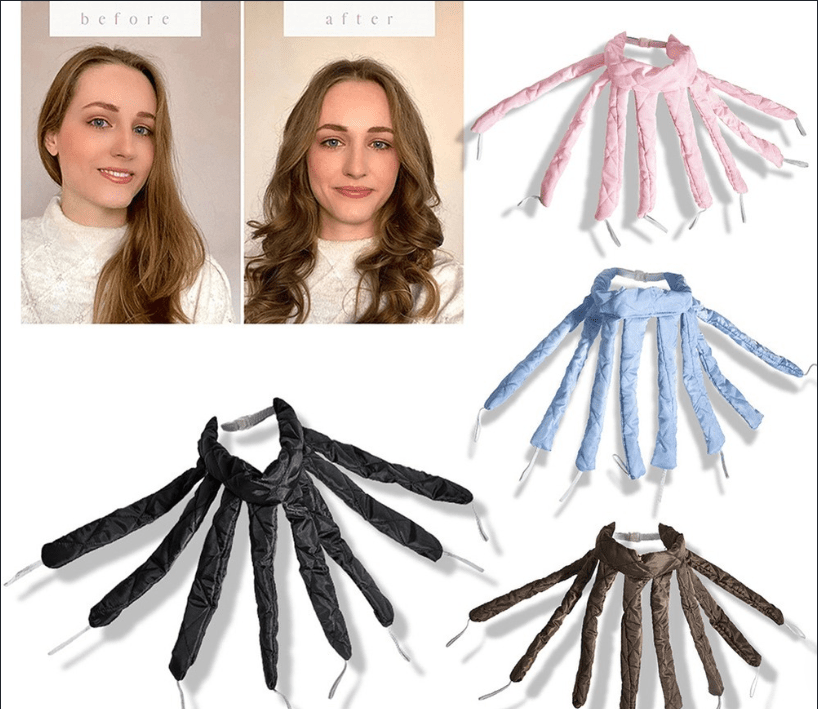 Lazy Hairband Octopus Curling Iron – Heatless Styling for Effortless Elegance - GNS Beauty & Personal Care