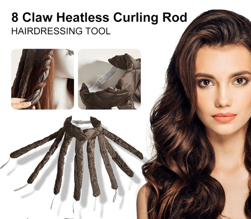 Lazy Hairband Octopus Curling Iron – Heatless Styling for Effortless Elegance - GNS Beauty & Personal Care