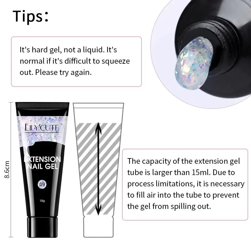 Lily Cute Long - Lasting Gel Nail Polish Kit – Salon - Quality Nails Anytime, Anywhere - GNS Beauty & Personal Care