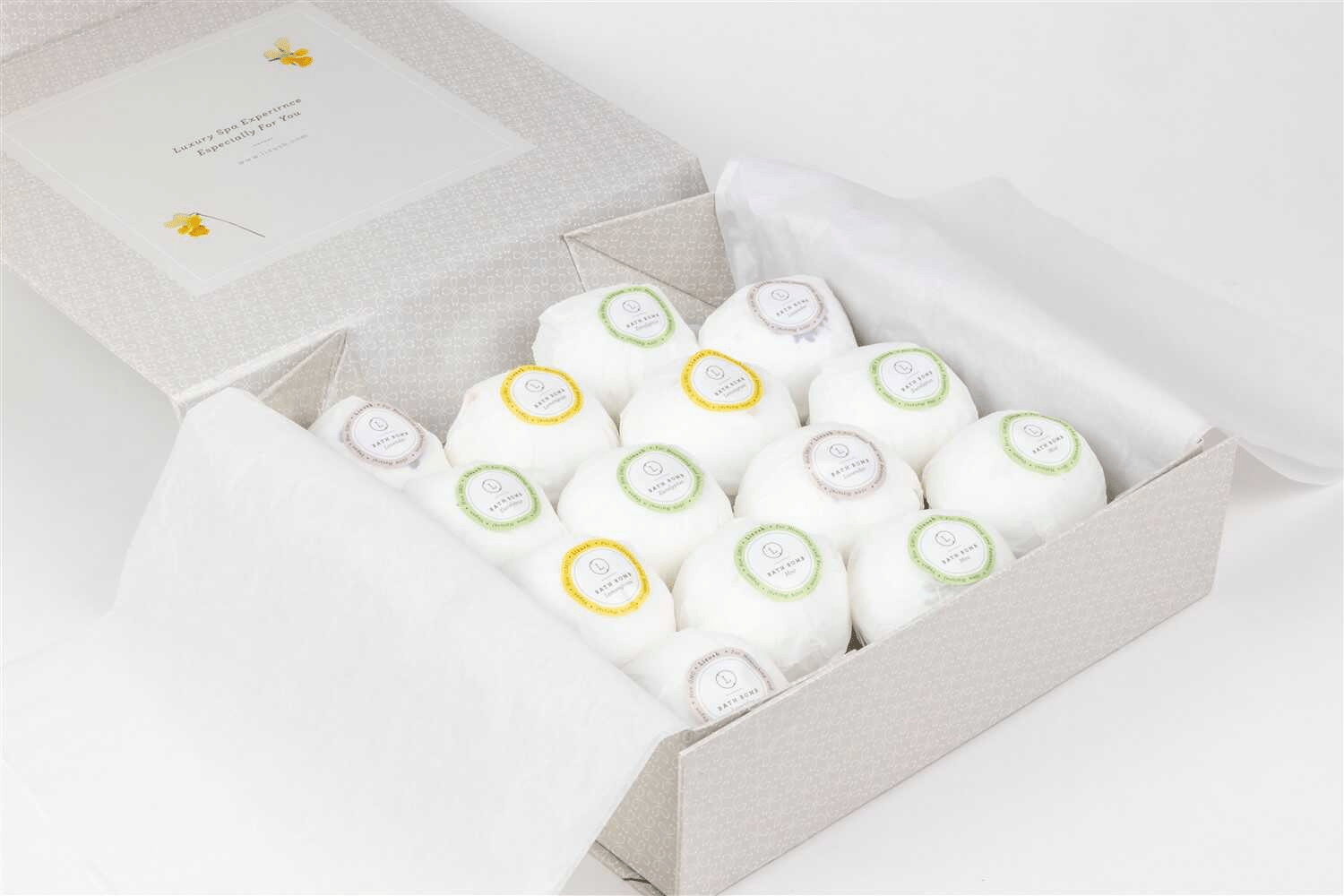 Lizush Bath Bombs Gift Box – A Spa - Like Escape in Every Bath - GNS Beauty & Personal Care