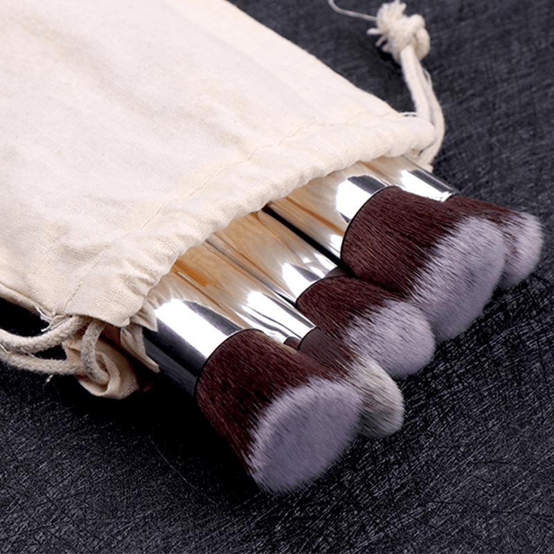Lucky Beauty 11 - Piece Bamboo Makeup Brush Set - Vegan & Eco - Friendly - GNS Beauty & Personal Care