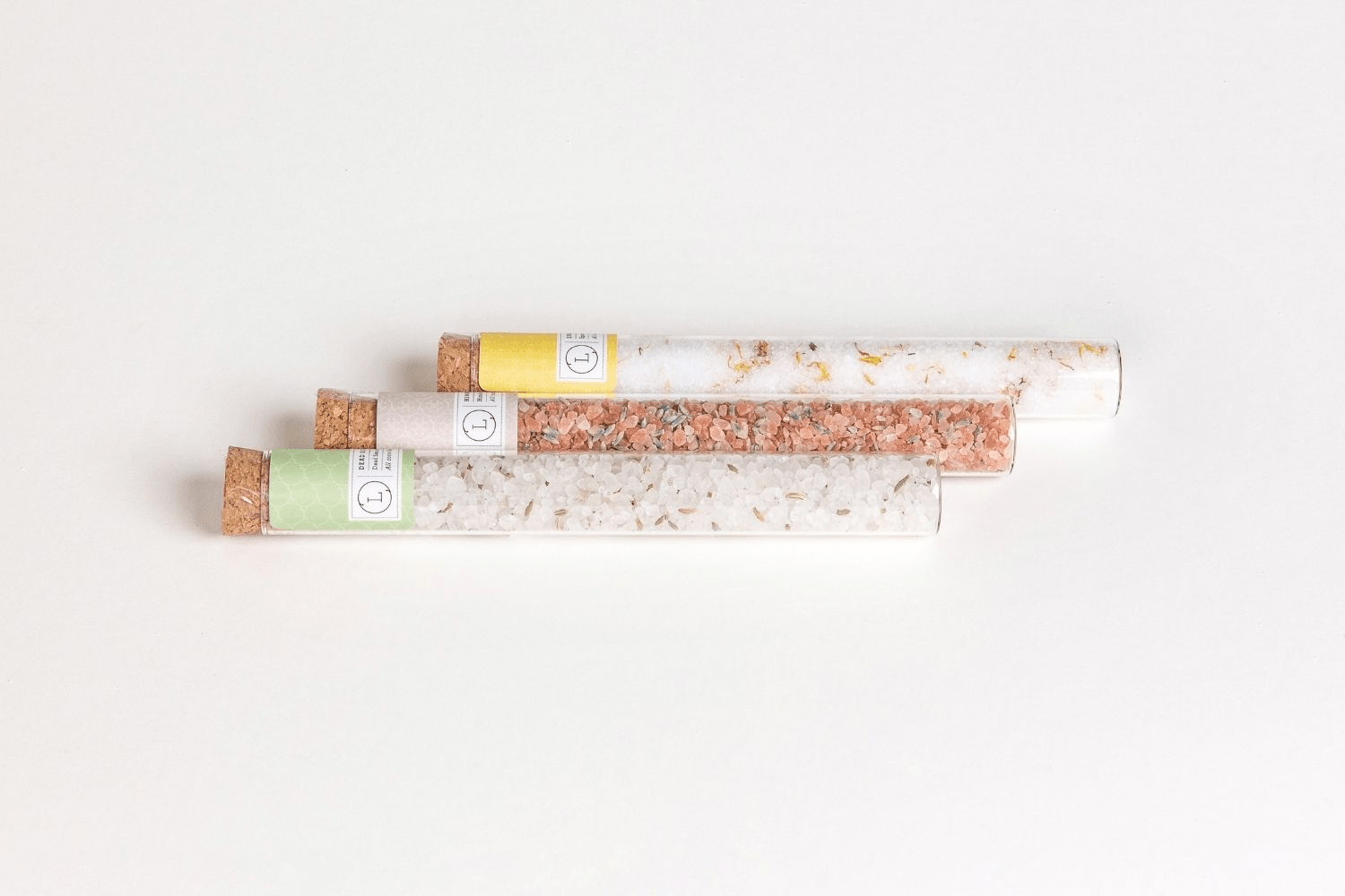 Luxurious Bath Salts Gift Set in 8 Reusable Glass Tubes - GNS Beauty & Personal Care