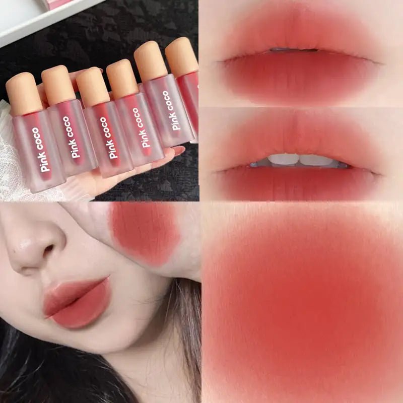 Matte Lip Mud Gloss for Students - 6 Vibrant Shades - GNS Beauty & Personal Care