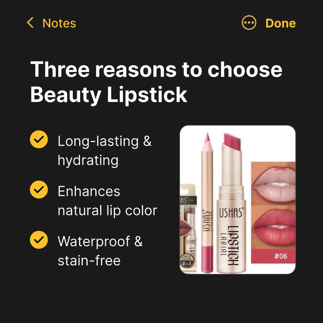 Matte Stain - Free Waterproof Nude Lipstick – Beauty & Comfort in One - GNS Beauty & Personal Care