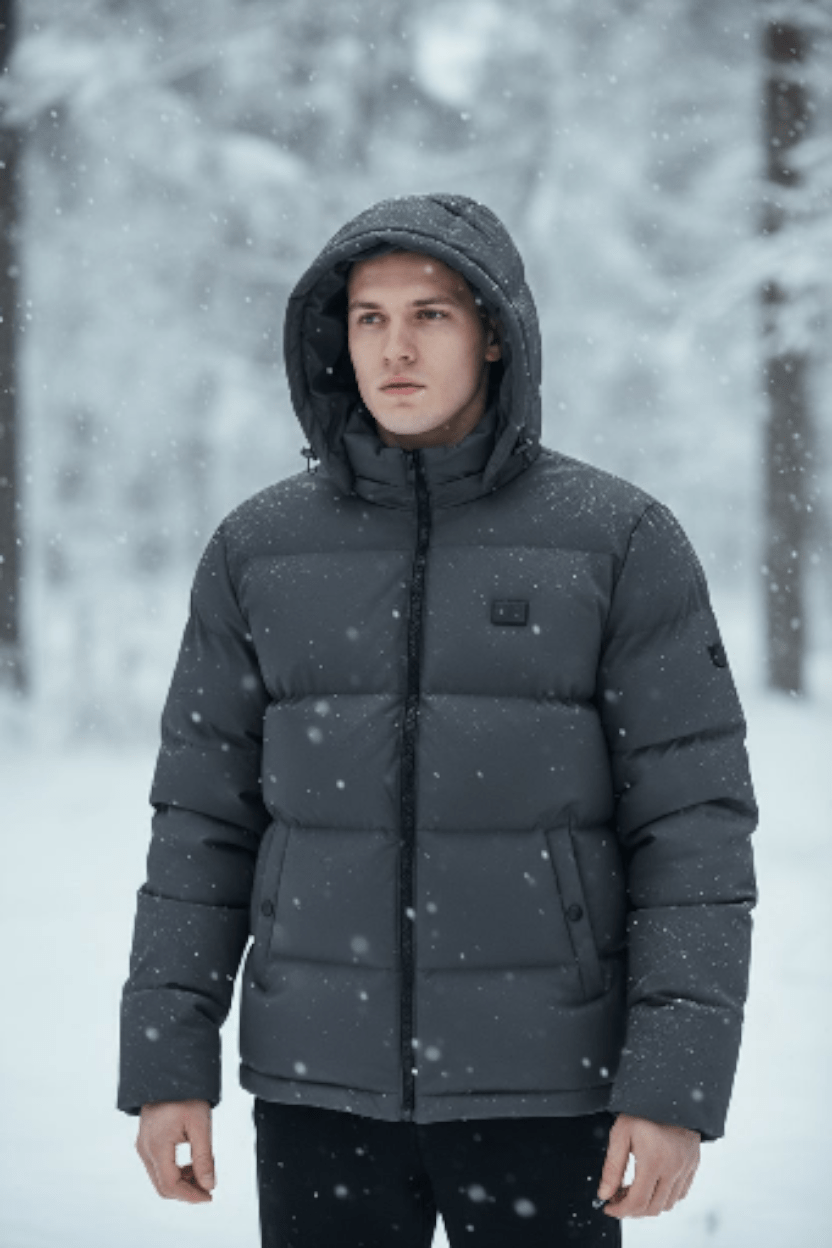Men's Heated Hoodie Jacket with Carbon Fiber USB - GNS Beauty & Personal Care