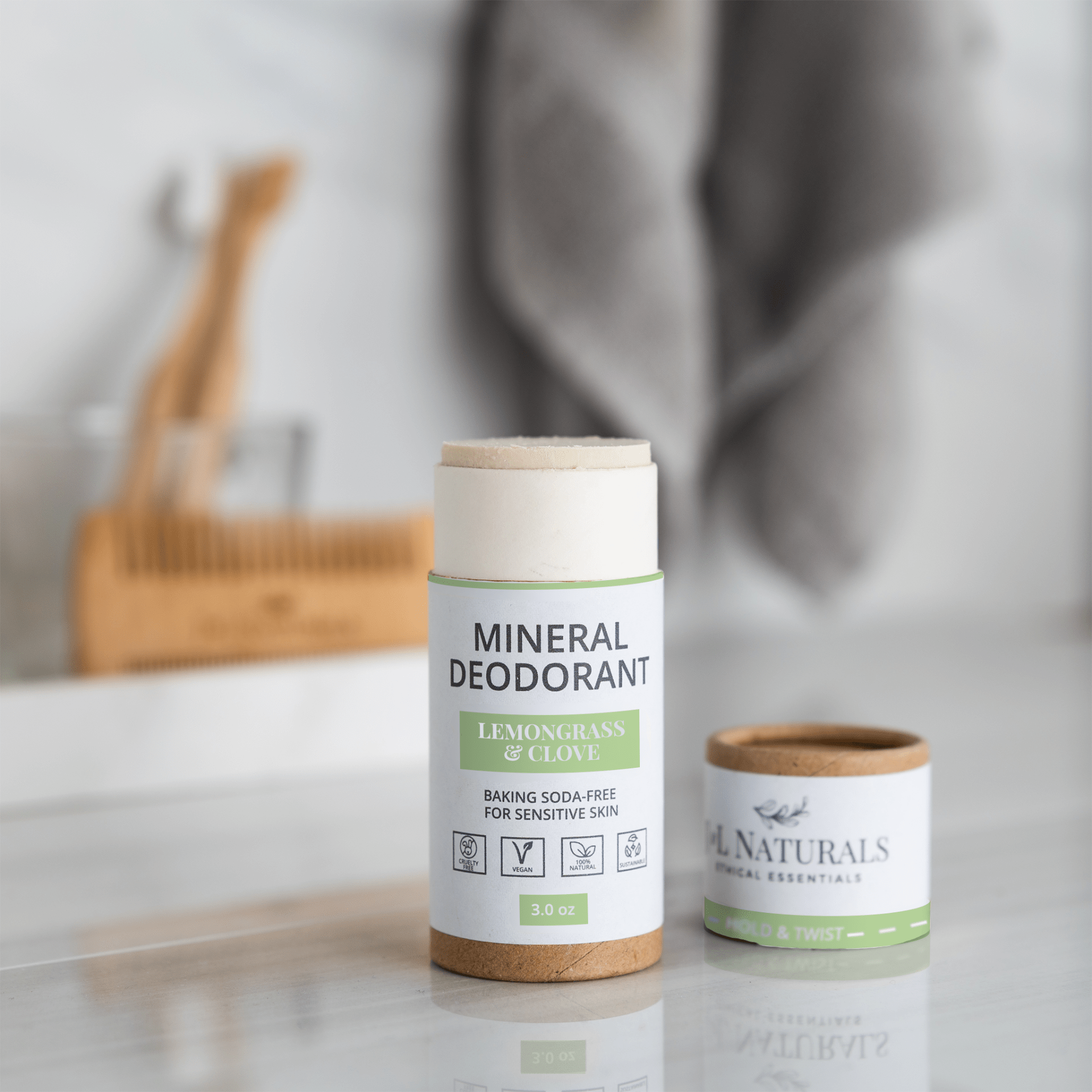 Mineral Deodorant (2 - Pack) – Baking Soda - Free for Sensitive Skin - GNS Beauty & Personal Care