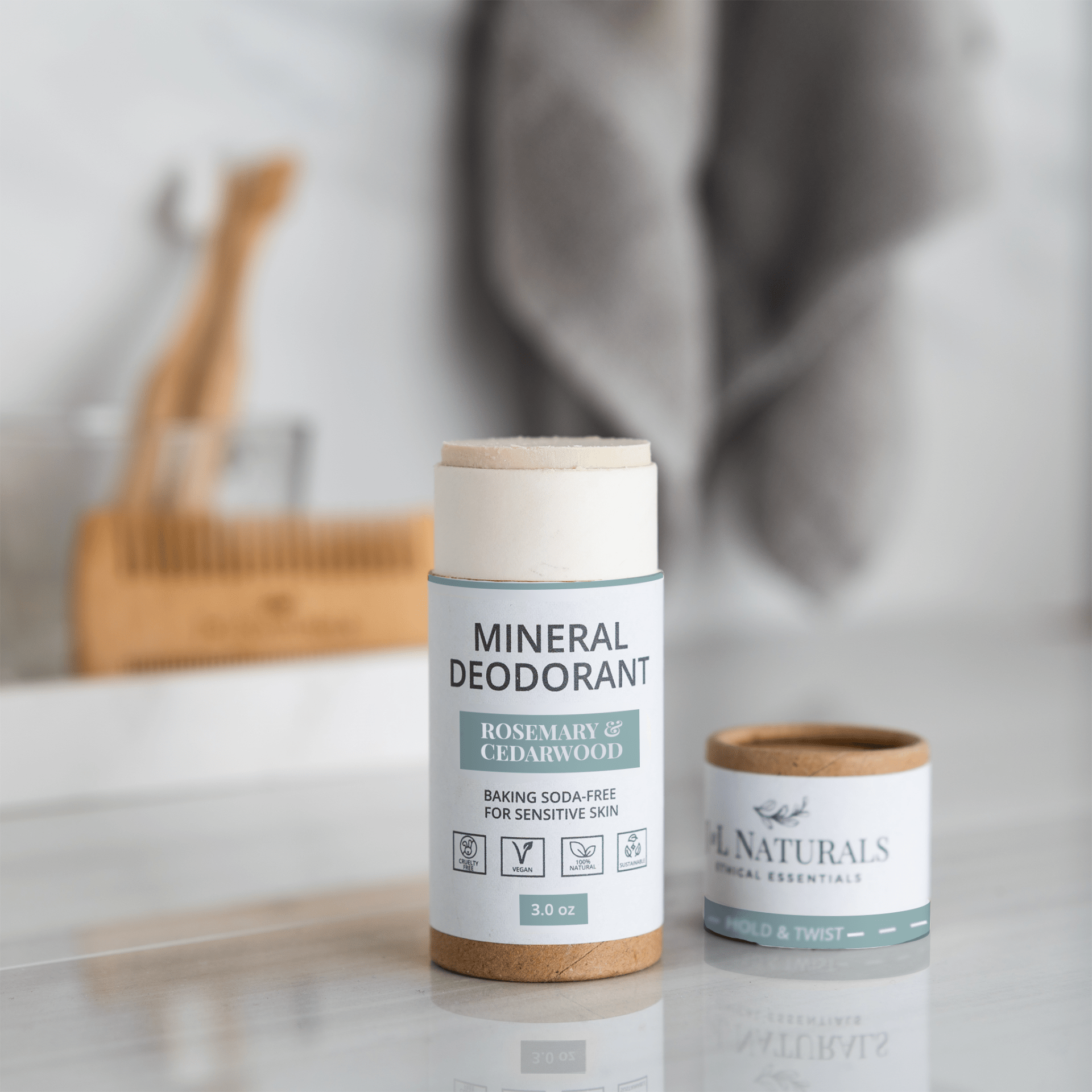 Mineral Deodorant (2 - Pack) – Baking Soda - Free for Sensitive Skin - GNS Beauty & Personal Care
