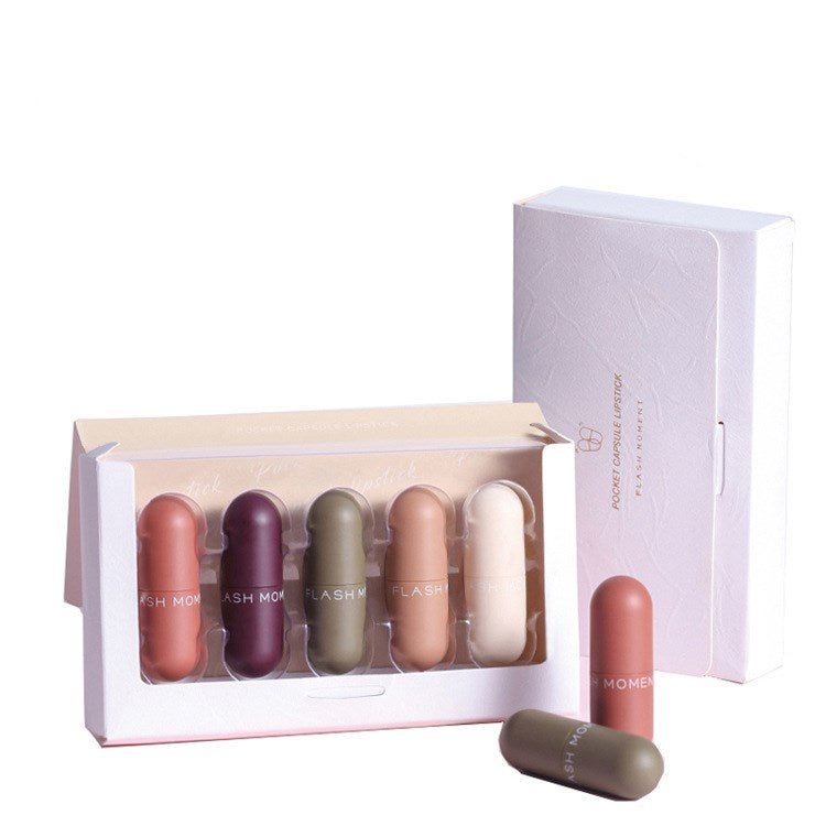 Mini Capsule Lipstick – Velvet Matte Luxury in a Compact Design - GNS Beauty & Personal Care