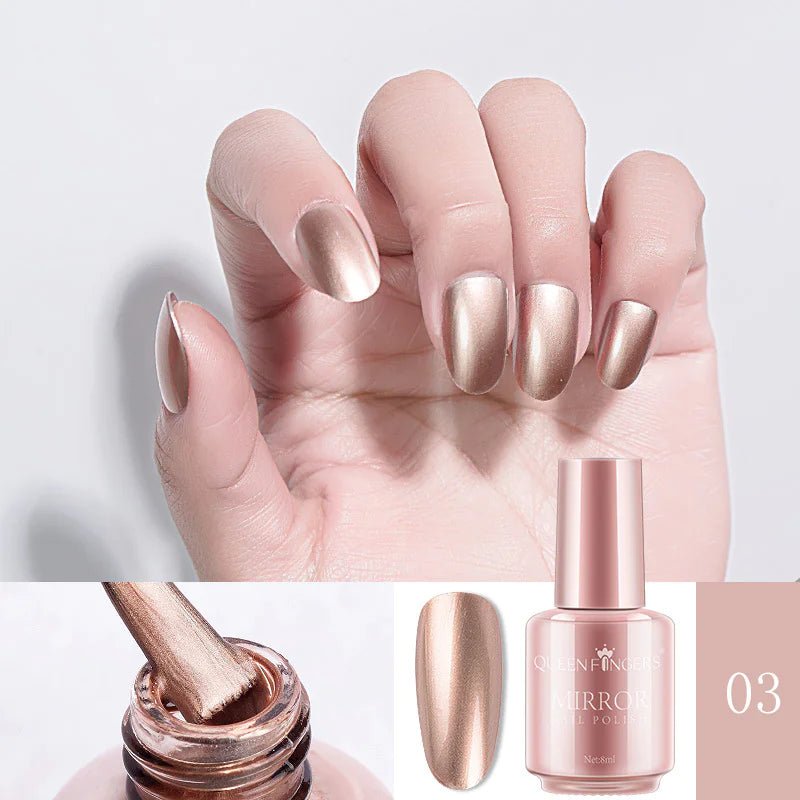 Mirror Nail Polish – High - Shine Metallic Beauty for a Flawless Finish - GNS Beauty & Personal Care