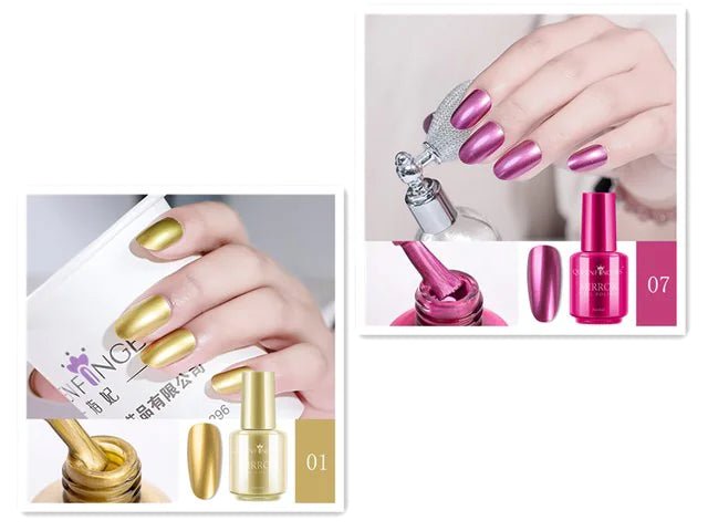 Mirror Nail Polish – High - Shine Metallic Beauty for a Flawless Finish - GNS Beauty & Personal Care