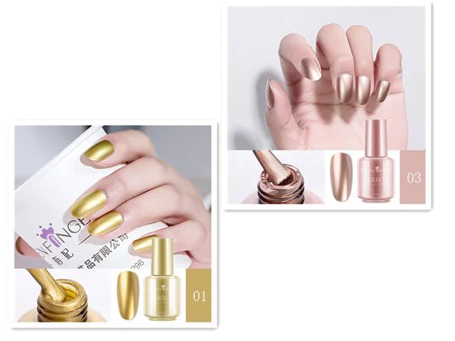 Mirror Nail Polish – High - Shine Metallic Beauty for a Flawless Finish - GNS Beauty & Personal Care