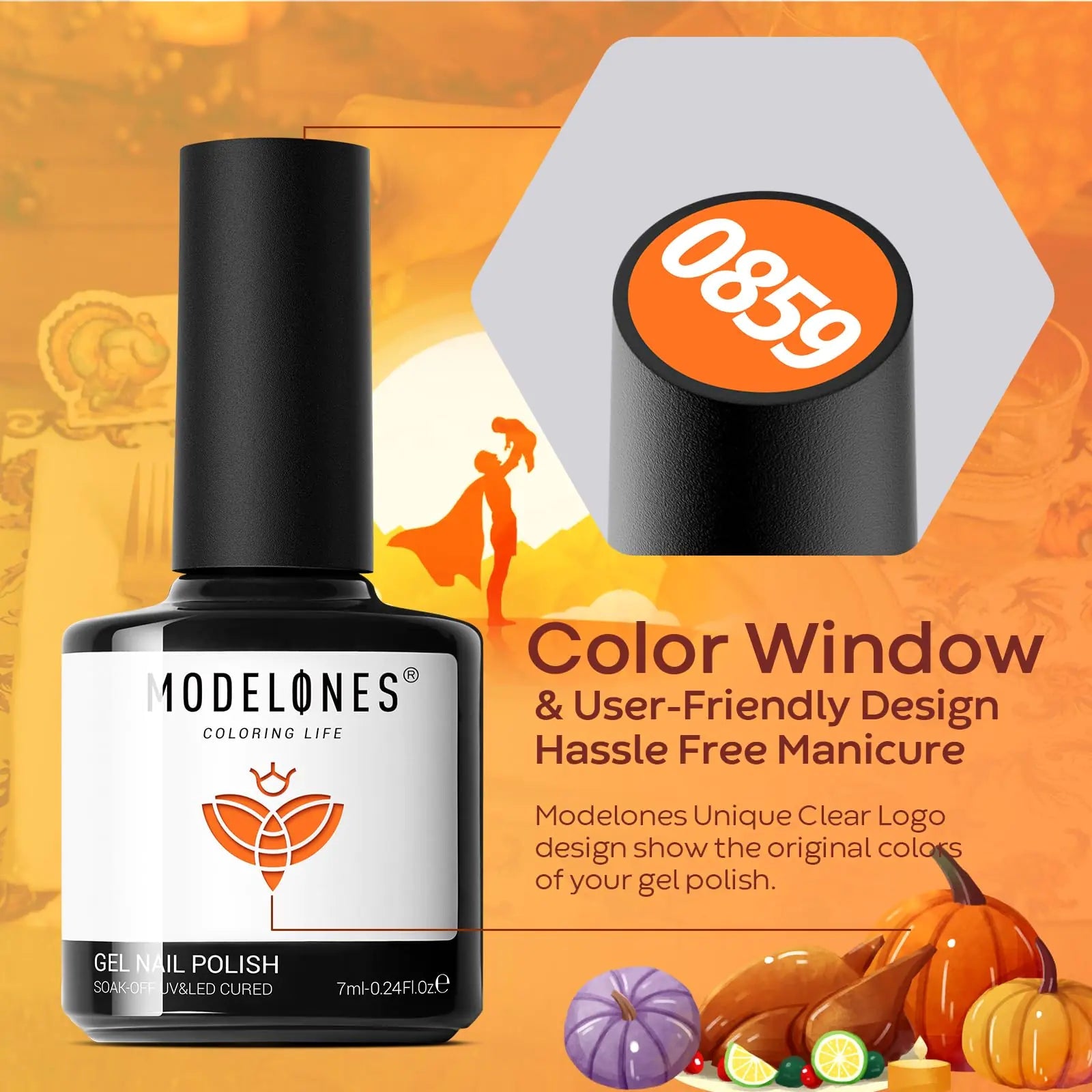 Modelones 6 - Color Gel Nail Polish Set - Color Changing Gel Polish for Salon & DIY Art - GNS Beauty & Personal Care