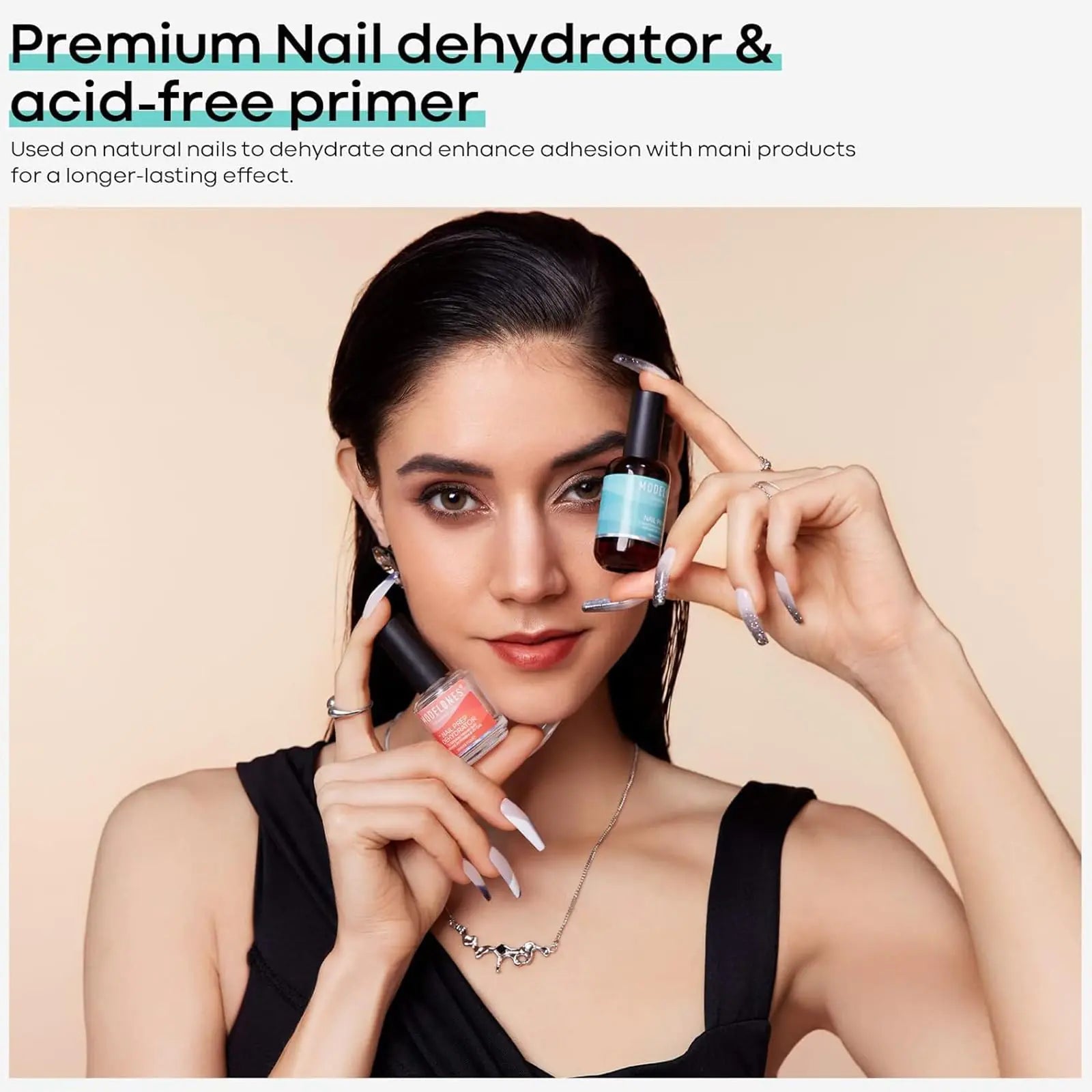 Modelones Acid - Free Nail Dehydrator & Primer, 15 ml - GNS Beauty & Personal Care