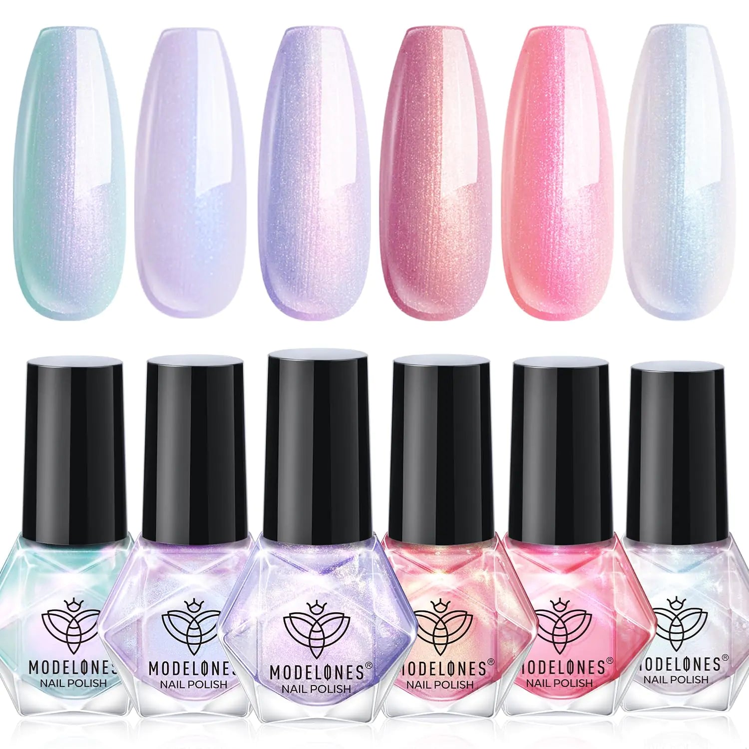 Modelones Spring Pearl Shimmer Nail Polish Set – Vibrant, Long - Lasting Beauty - GNS Beauty & Personal Care