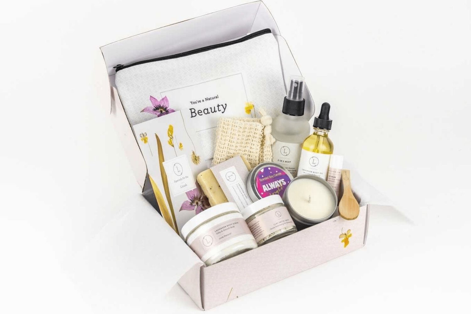 Natural Lavender Spa Gift Box - Pampering Bath & Body Set - GNS Beauty & Personal Care