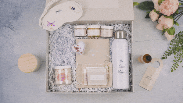 New Mom Gift Box Deluxe | Natural Postpartum Self - Care Set - GNS Beauty & Personal Care