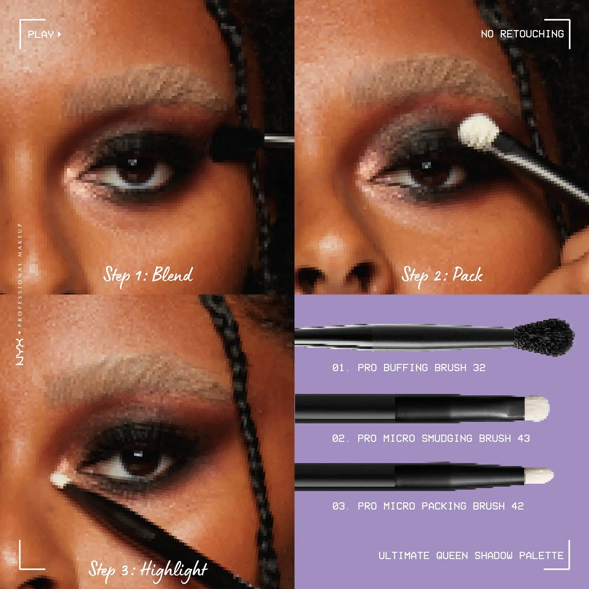 NYX Ultimate Shadow Palette - Pro - Level Eyeshadow Palette, Ultimate Queen Edition - GNS Beauty & Personal Care