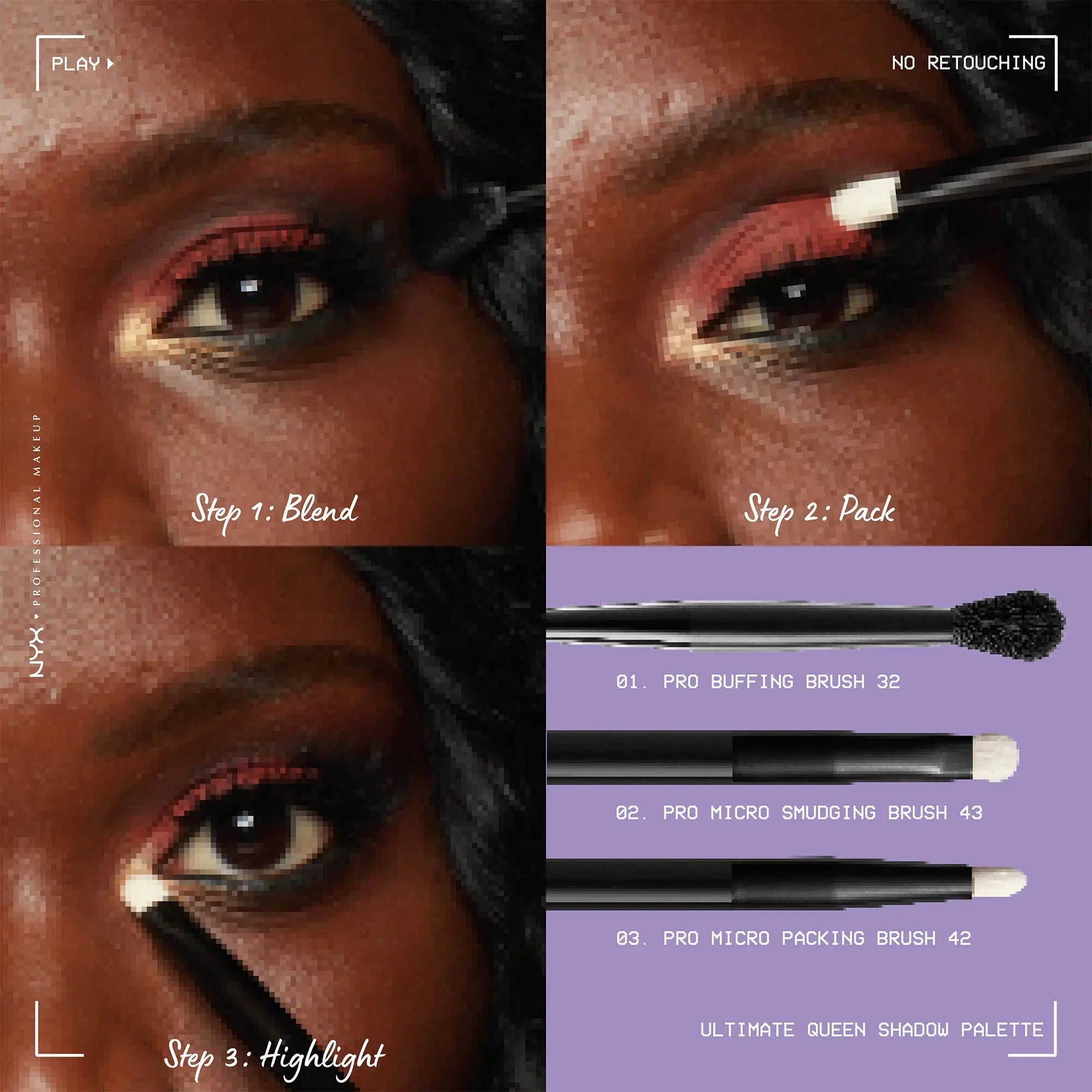 NYX Ultimate Shadow Palette - Pro - Level Eyeshadow Palette, Ultimate Queen Edition - GNS Beauty & Personal Care