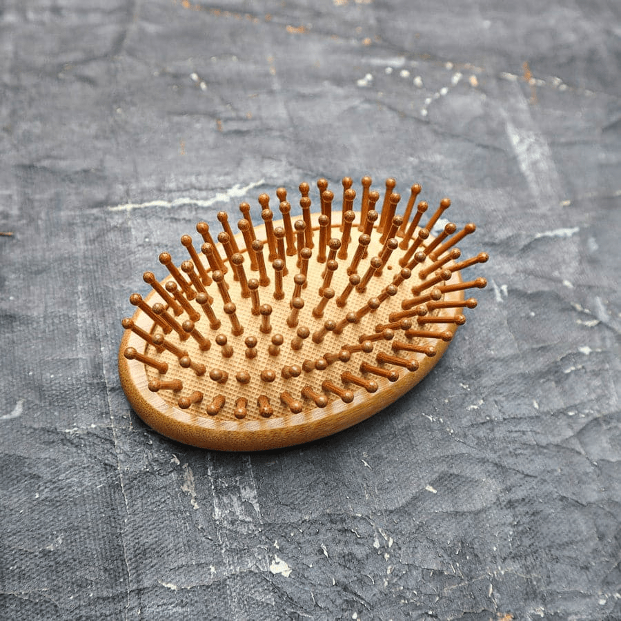 On - The - Go Bamboo Hair Brush Set – Sustainable & Travel - Friendly Grooming - GNS Beauty & Personal Care