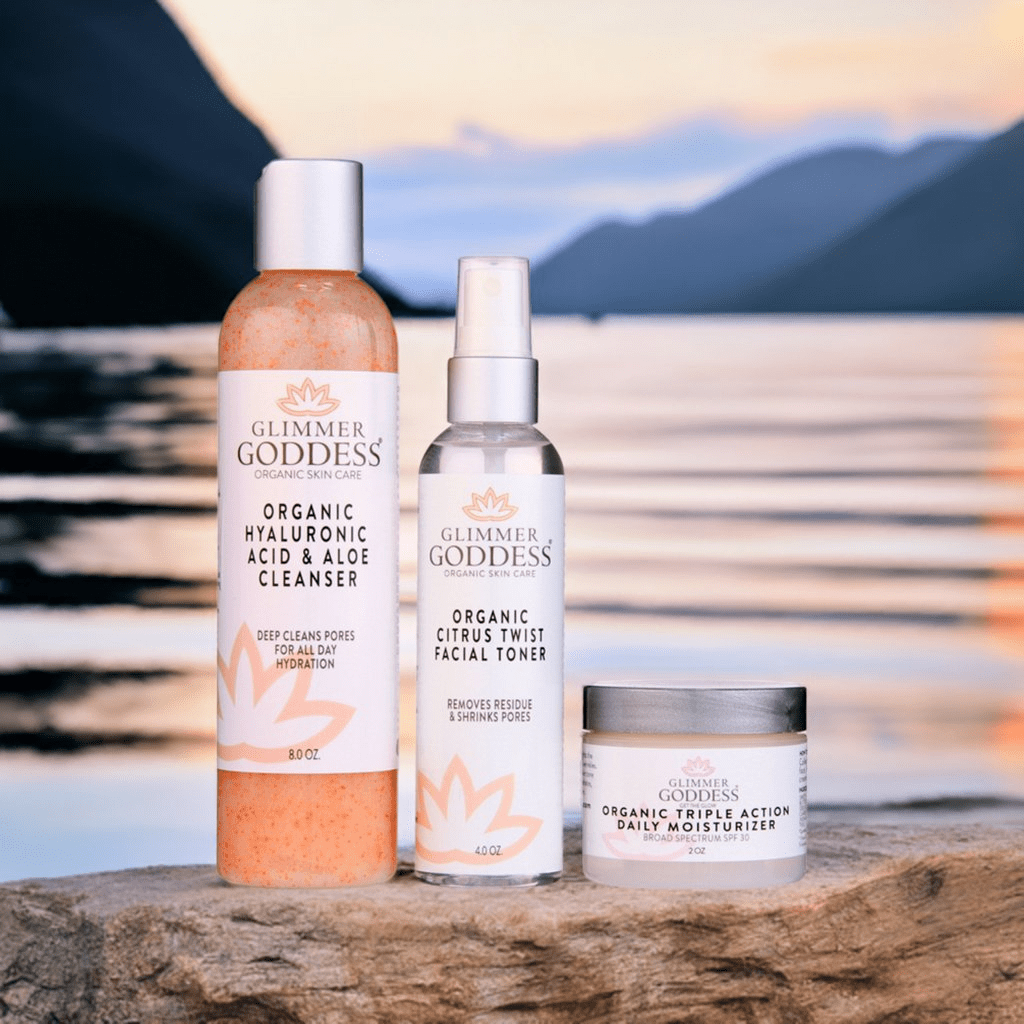 Organic 3 - Step Anti - Aging Skincare Kit | Cleanse, Tone, Hydrate - GNS Beauty & Personal Care