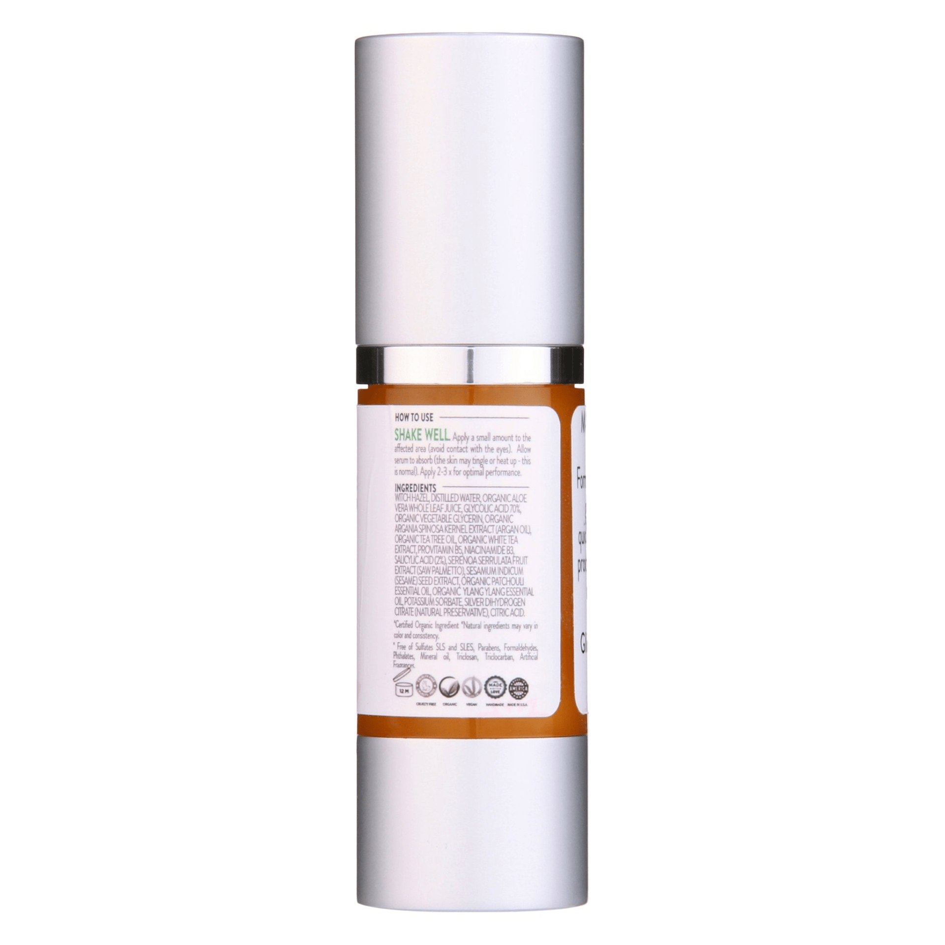 Organic Acne Serum for Clear, Balanced Skin by Glimmer Goddess - GNS Beauty & Personal Care