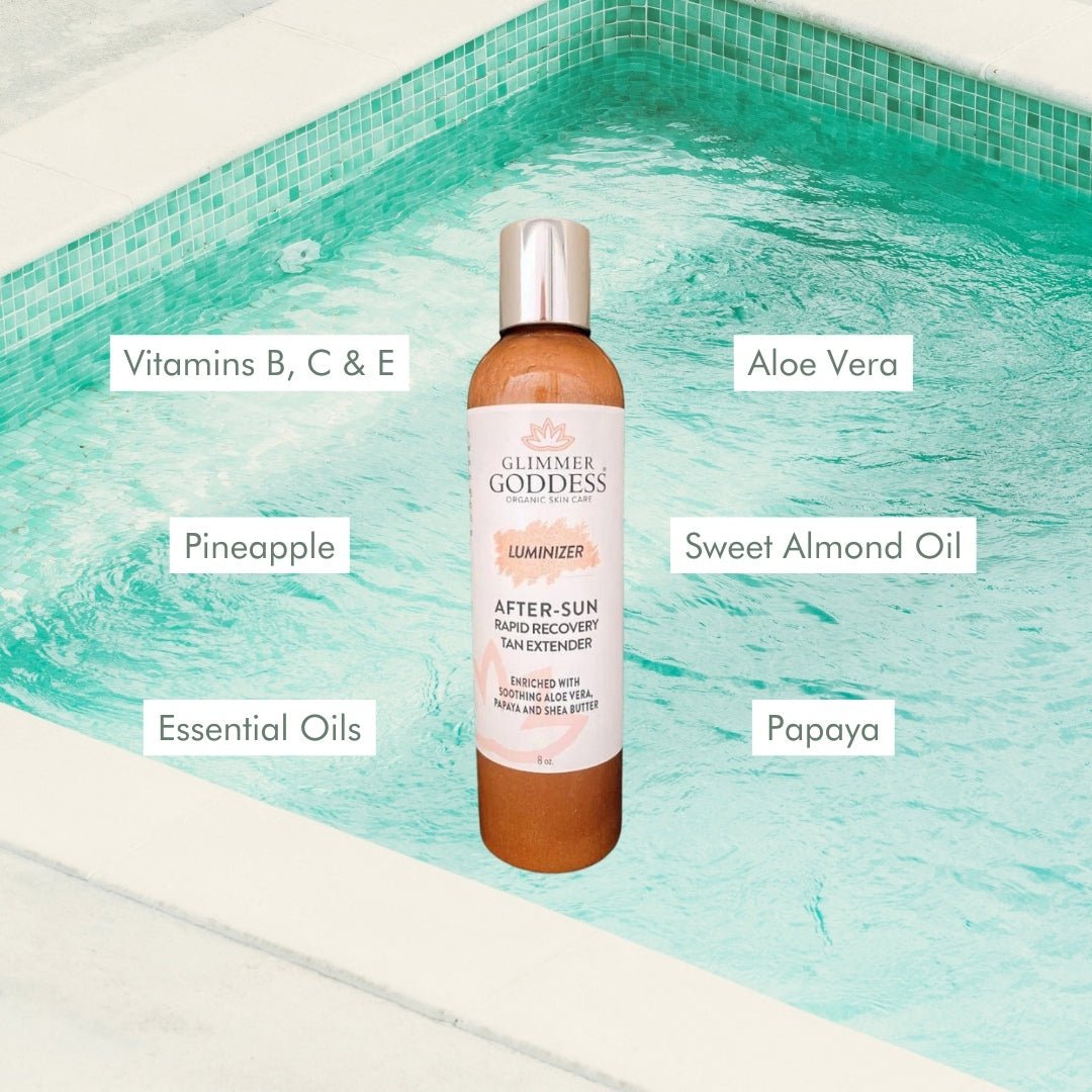 Organic After Sun Lotion & Tan Extender + Luminizing Shimmer - GNS Beauty & Personal Care