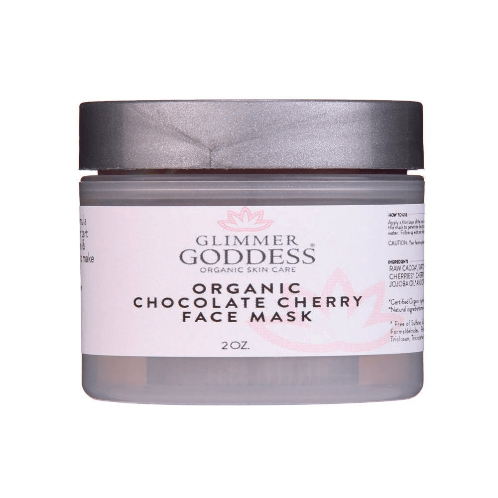 Organic Anti Aging Face Mask - Chocolate + Cherry Glow by Glimmer Goddess - GNS Beauty & Personal Care