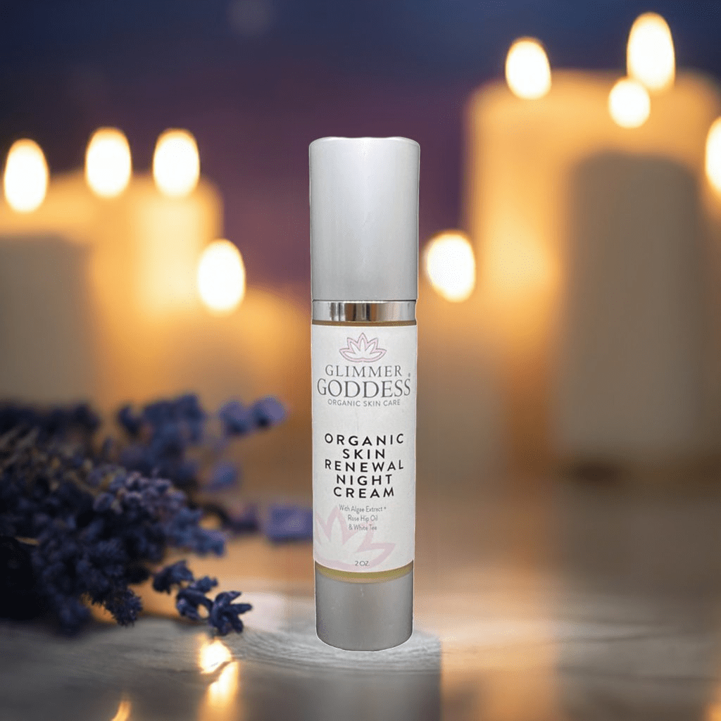 Organic Anti Aging Night Cream by Glimmer Goddess for Firm, Hydrated Skin - GNS Beauty & Personal Care