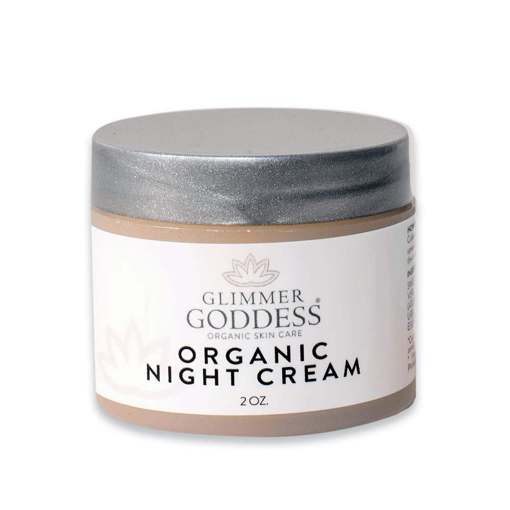Organic Anti Aging Night Cream by Glimmer Goddess for Firm, Hydrated Skin - GNS Beauty & Personal Care
