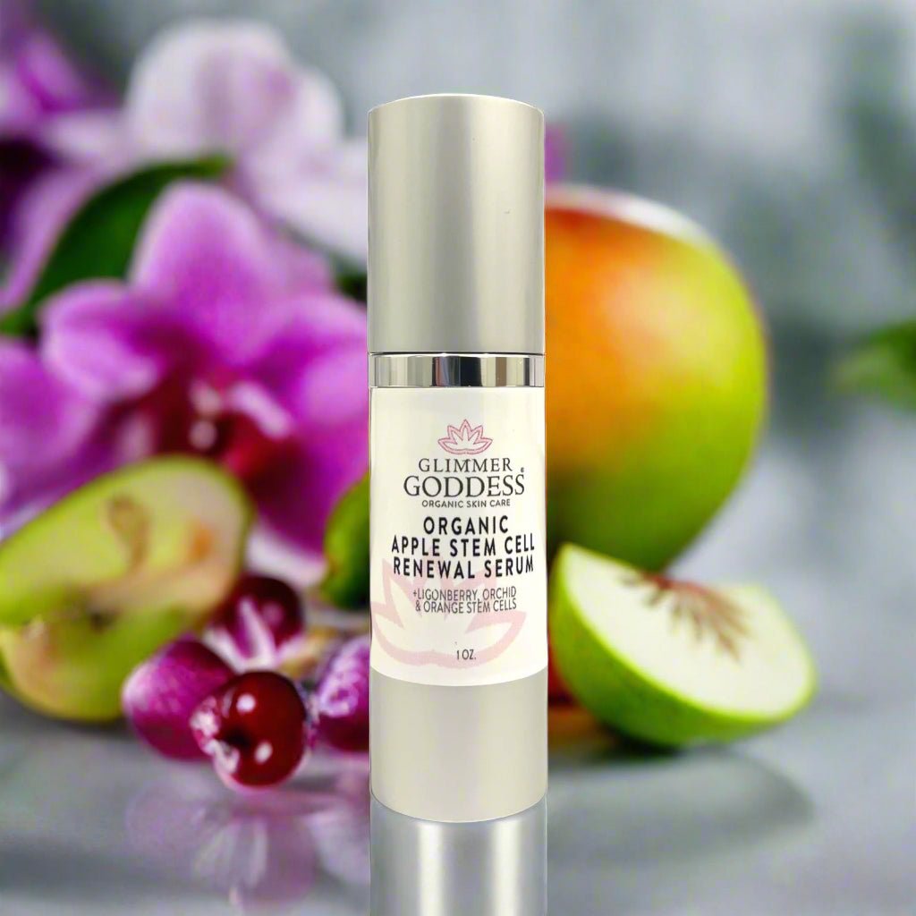 Organic Apple Stem Cell Serum for Anti - Aging | Lingonberry, Orchid & Orange Stem Cells for Hydration & Wrinkle Defense - GNS Beauty & Personal Care