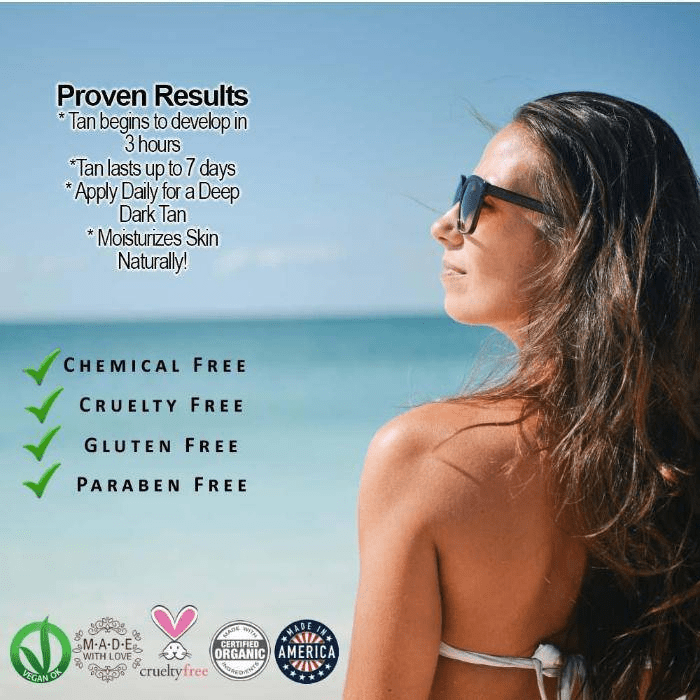 Organic DHA Free Self Tanner by Glimmer Goddess for a Natural Sun‑Kissed Glow - GNS Beauty & Personal Care