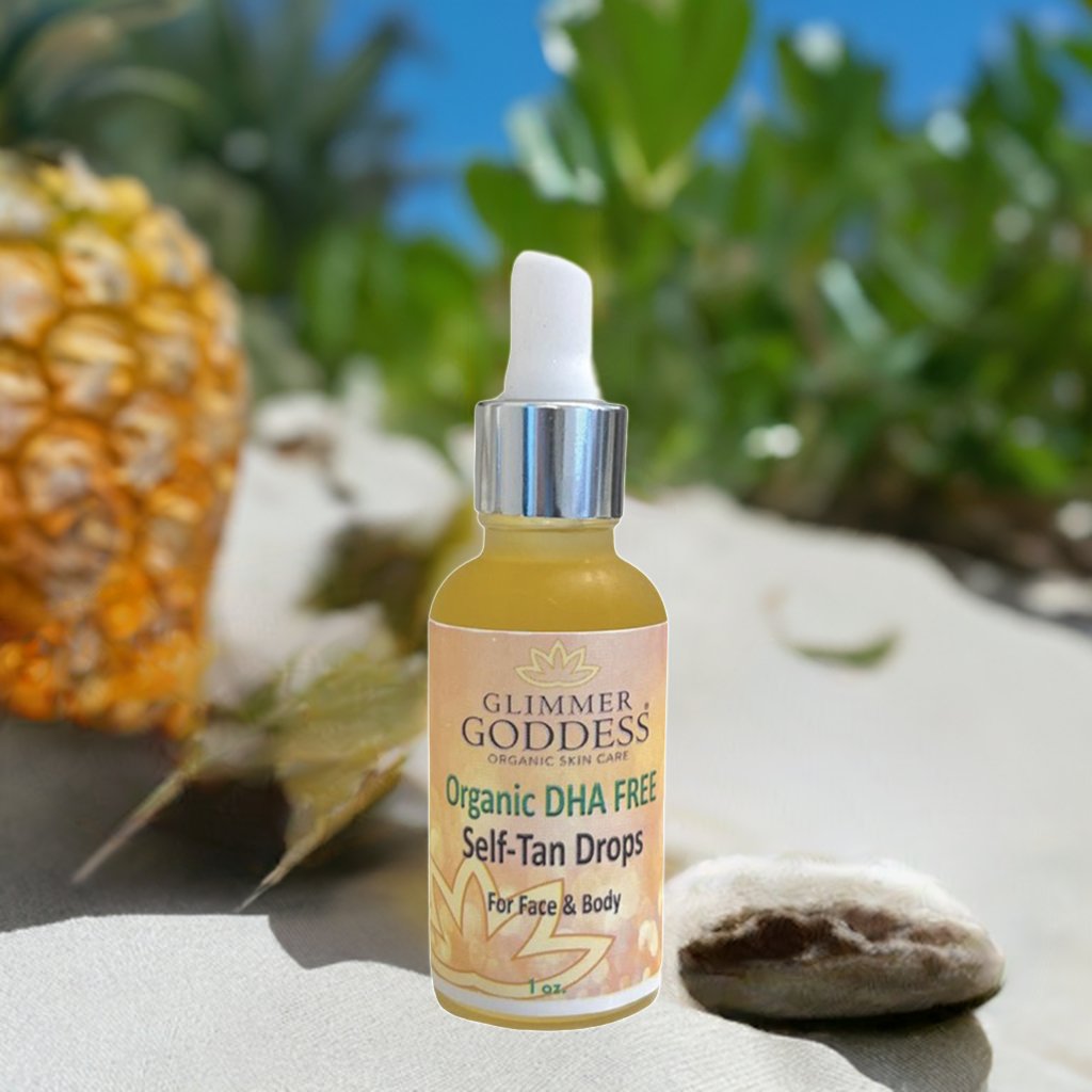 Organic DHA FREE Tanning Drops for Face & Body 1 oz. - GNS Beauty & Personal Care