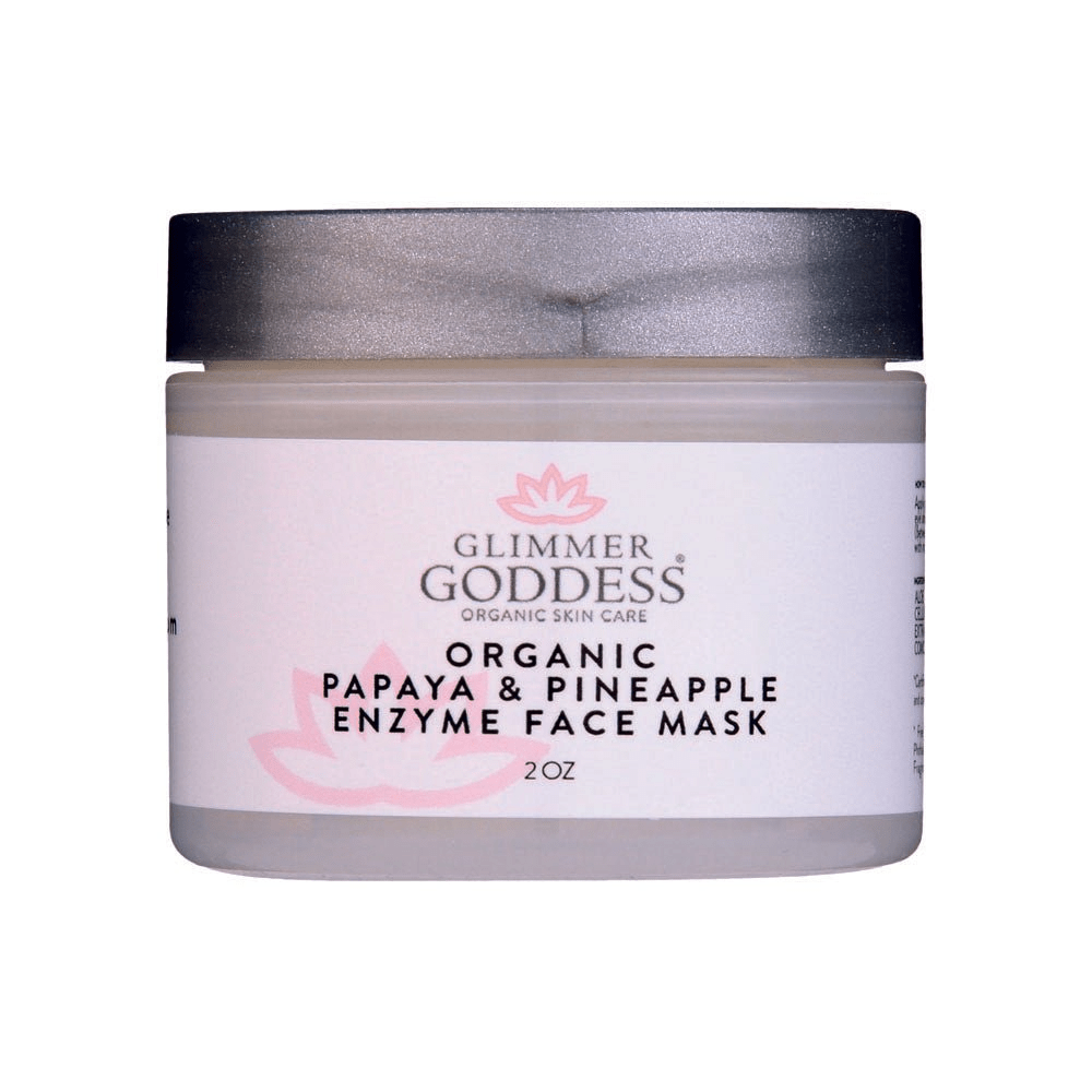 Organic Enzyme Face Mask with Papaya + Pineapple by Glimmer Goddess - GNS Beauty & Personal Care
