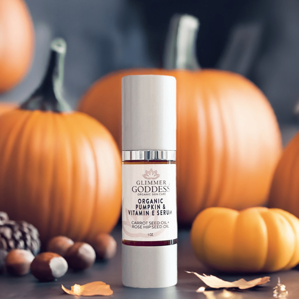Organic Pumpkin Face Serum with Vitamin E by Glimmer Goddess - GNS Beauty & Personal Care