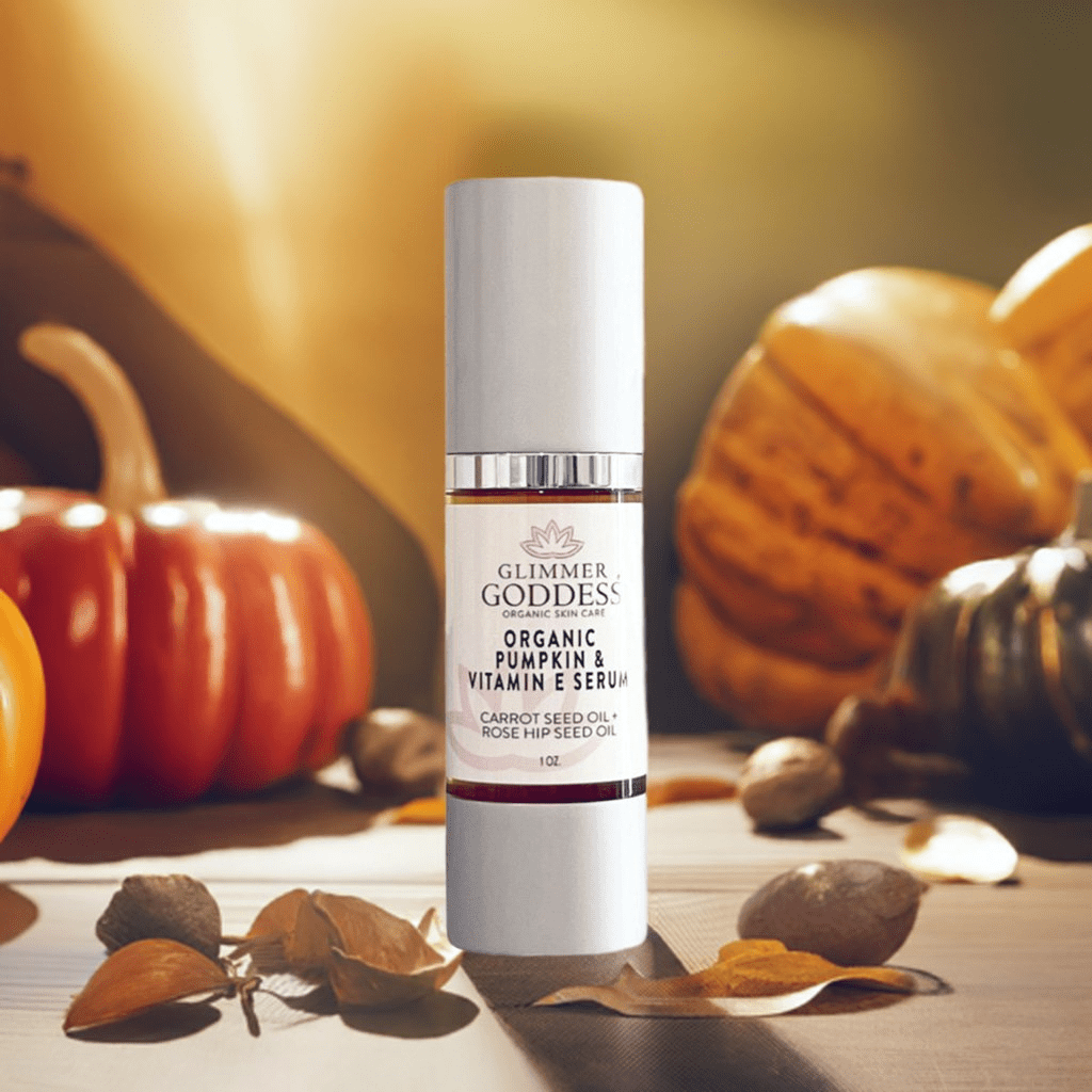 Organic Pumpkin Face Serum with Vitamin E by Glimmer Goddess - GNS Beauty & Personal Care