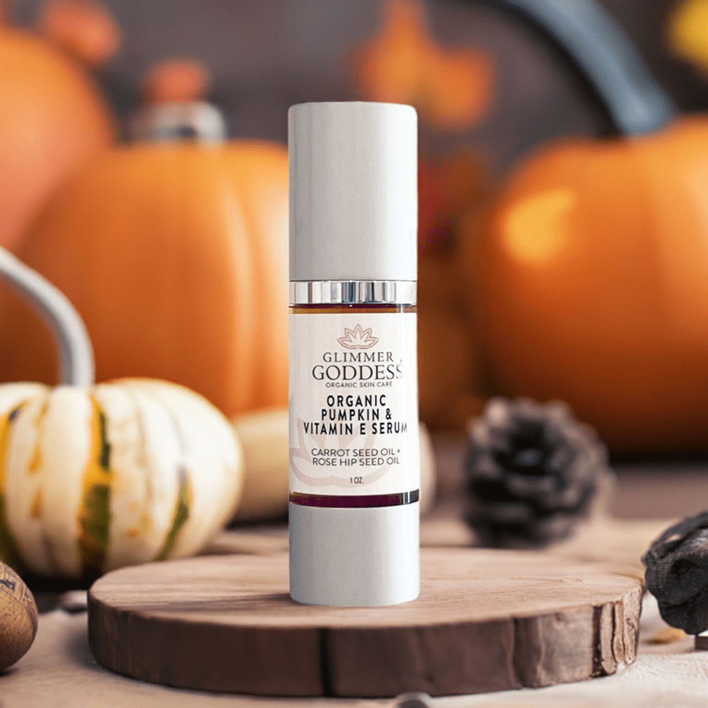 Organic Pumpkin Face Serum with Vitamin E by Glimmer Goddess - GNS Beauty & Personal Care