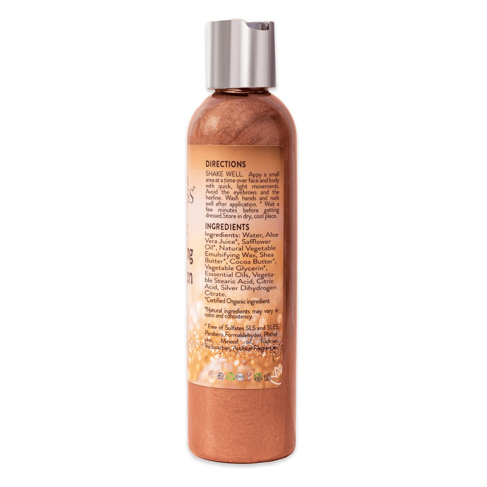 Organic Shimmer Body Lotion with Bronze Glow - GNS Beauty & Personal Care