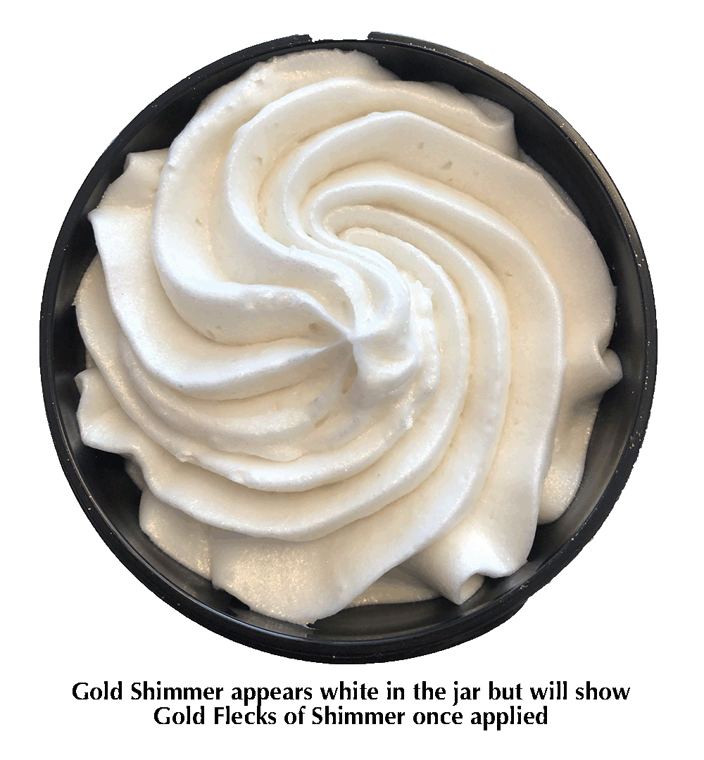 Glimmer Goddess Organic Shimmering Whipped Body Butter - 2 oz. Travel Size