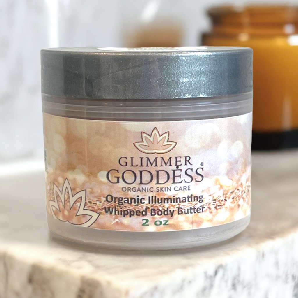 Organic Shimmering Whipped Body Butter 2 oz. Travel Size - GNS Beauty & Personal Care