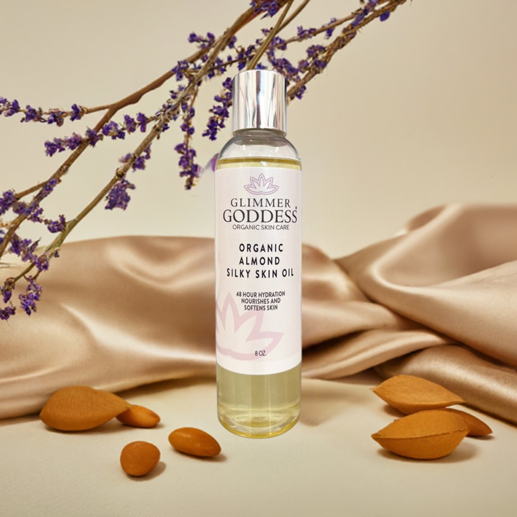 Organic Sweet Almond Silky Skin Oil - 48 Hour Hydration - GNS Beauty & Personal Care