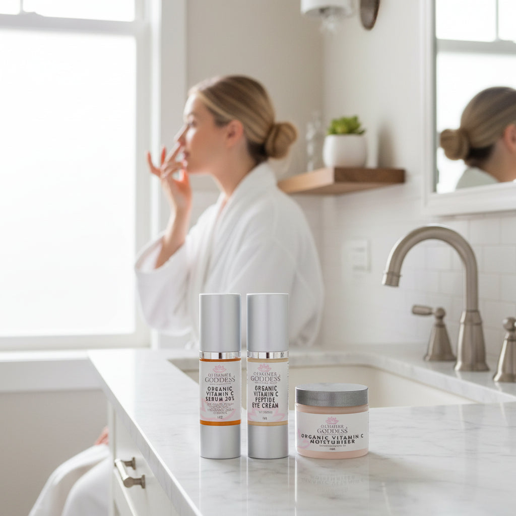 Organic Vitamin C Brighter Skin 3 Step Anti Aging Kit - GNS Beauty & Personal Care